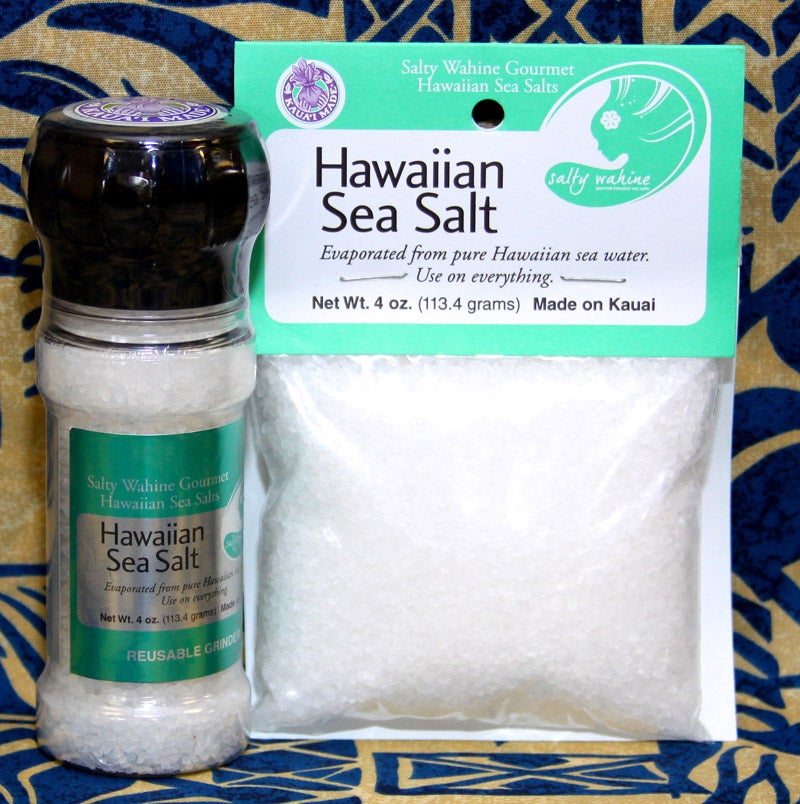 Salty Wahine Gourmet Sea Salt, Black Lava - 4 oz